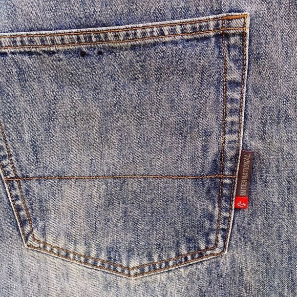 Vintage es International Denim Baggy Skater Straight Leg Jeans 38 (40) - Picture 12 of 16